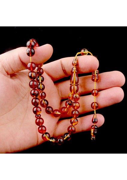 Küre Kesim Sistem Fosilli Damla Kehribar Tesbih modelleri