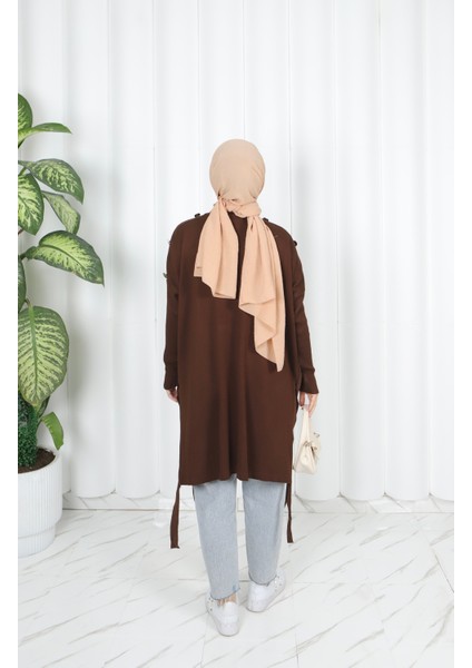 Düğme Detaylı Merserize Tunik indirimleri