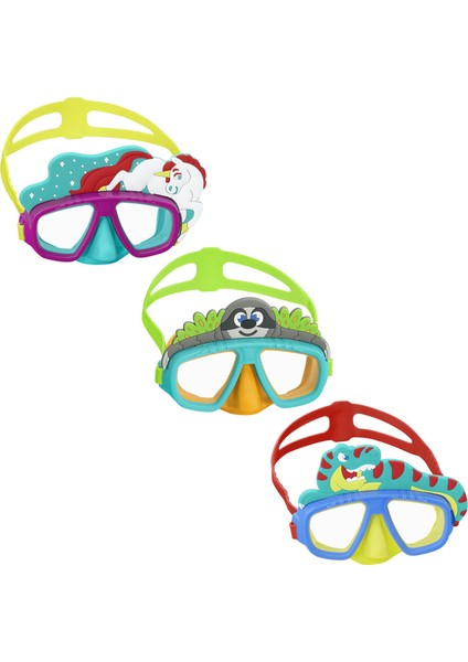 Figürlü Şnorkel Gözlük 3+ (22064) 4 Adet
