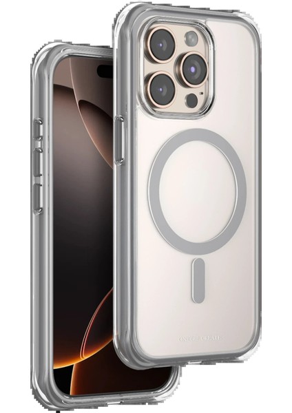 Apple iPhone 15 Pro Max Hulk Magsafe Kapak - Titan Gri