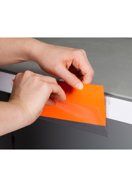 Pvc Yapışkanlı V Tipi Raf Etiketliği 7,8 cm x 10 cm - 25'li Paket - PR-78100