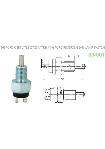 Geri Vites Müşürü 1-6 Ford