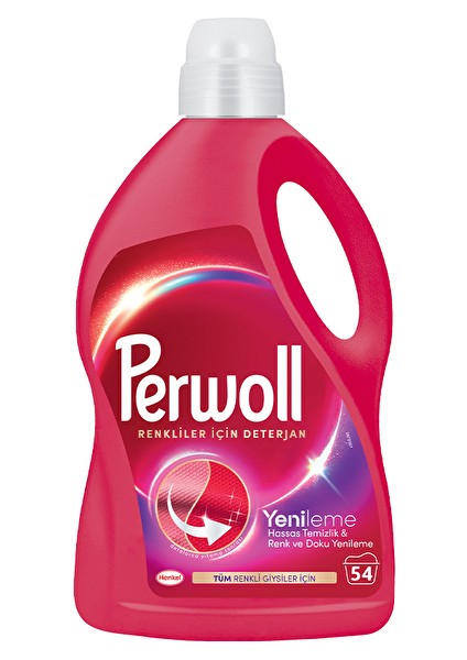 Sıvı Bakım Deterjanı Renkliler 54 Yıkama 2970 ml (3 Adet)