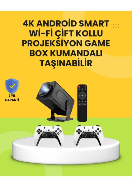 HCS350PRO Android 11 Işletim Sistemli Mini Projektör