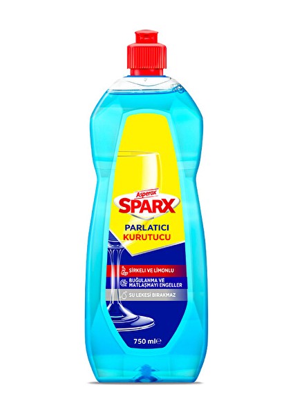 Sparx Bulaşık Makinesi Parlatıcı 750 ml (2 Adet)