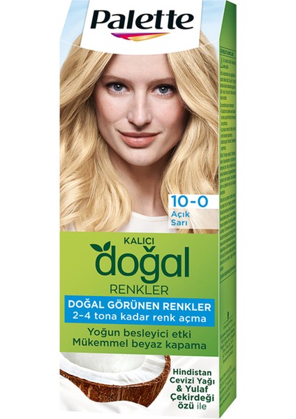 Kalıcı Doğal Renkler 10-0 Açık Sarı 110 ml