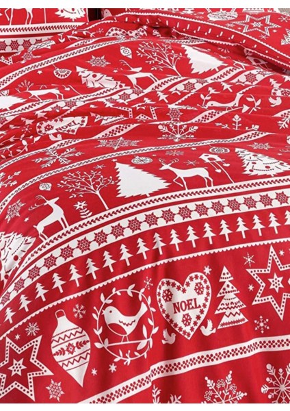 Kırmızı Mature Nevresim Seti Çift Kişilik Snowmas