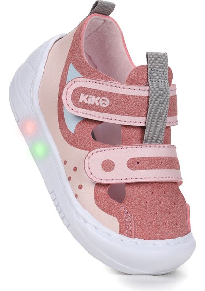 Nera Cırtlı Işıklı Kız Bebek Yürüyüş Spor Ayakkabı