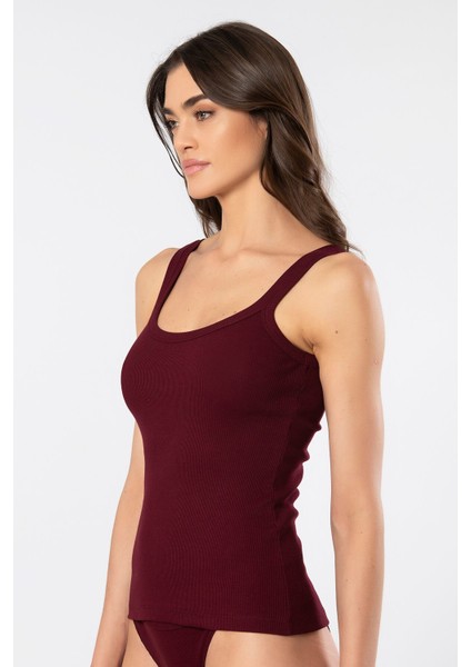 Kadın Askılı Ribana Atlet 3406/BORDO fiyatları