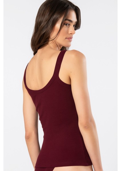 Kadın Askılı Ribana Atlet 3406/BORDO modelleri