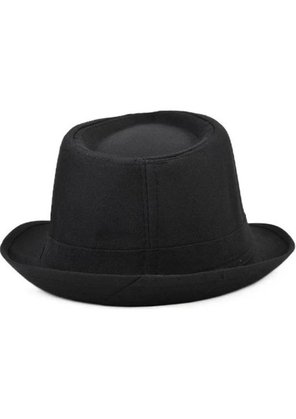 Çocuk Boy Siyah Kumaş Fötr Şapka Gösteri Şapkası Michael Jackson Şapkası 54 No modelleri