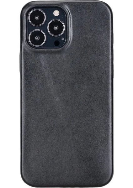 Apple iPhone 13 Pro Max Uyumlu Deri Arka Kapak Rock Rst1 Siyah indirimleri