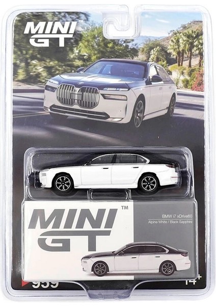 Mini Gt 1/64 Bmw I7 XDRIVE60 Alpine White / Black Sapphire - Blister Paket fiyatları