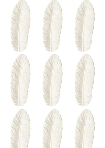 Dekoratif Yaprak Figürü - 10’lu Alçı Boyama Seti