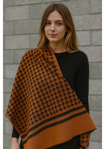 Triko Şal Çift Taraflı Pamuklu Omuz Şalı 170X60CM Jakarlı Kadın Şal Anne Hediyelik