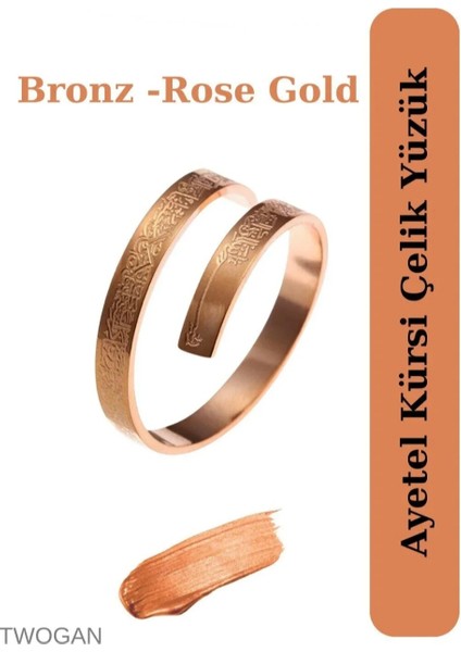 Çelik Ayetel Kürsi Yazılı Ayarlanabilir Yüzük fiyatları