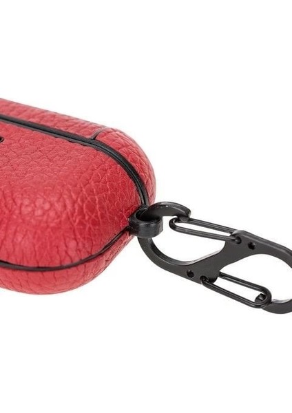 Apple Airpods Pro Uyumlu Deri Kılıf Juni Erc2 Kırmızı fırsatları