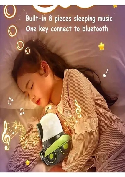 Robot Projeksiyon Gece Lambası Hoparlörlü Şarjlı Yıldızlı Gökyüzü Temalı LED Projeksiyon indirimleri