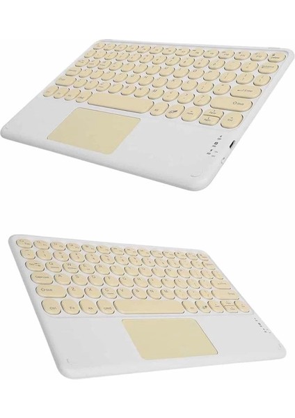 Touchpad Tüm Cihazlara Uyumlu Bluetooth Klavye Touchpad Slim Kablosuz Wifi Q Klavye fırsatları