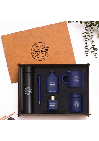 Vıp Ahşap Kutulu Kurumlara Özel Hediye Seti 3626-23