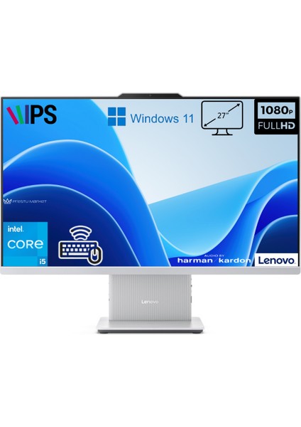 Ideacentre Aıo Intel Core I5 13420H 32GB Ram 512GB SSD 27" Fhd WIN11 All In One Bilgisayar F0HM0045TR-P4
