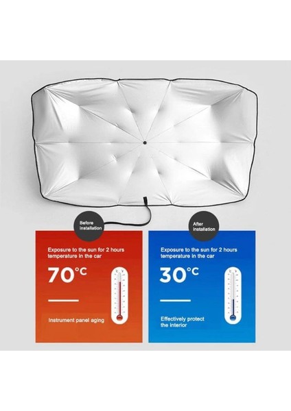 Araba Ön Cam Güneşlik Şemsiye modelleri