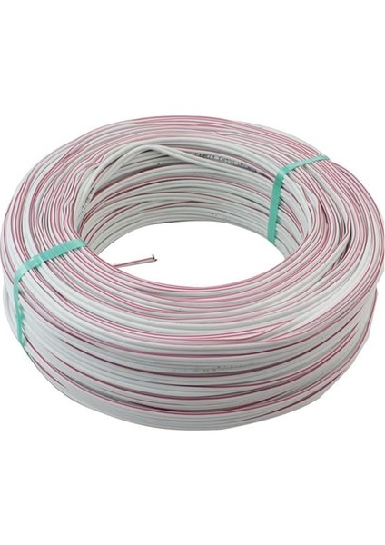2x0.75 100 Mt. Hoparlör Kablosu Beyaz