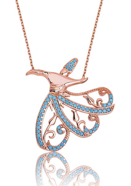 925 Ayar Gümüş Semazen Kadın Gümüş Kolye PT2610438 (972972)