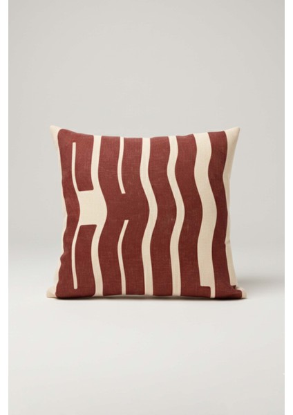 Chill Dalgası – Soyut Tipografik Kırlent Kılıfı 45X45 cm