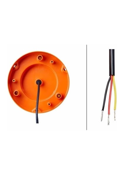 12V-24V Döner-Çakar Tepe Lamba Ledli (Sarı) (Fonksiyonlu) (165*185 Mm) - Hella 2XD357958111 fiyatları