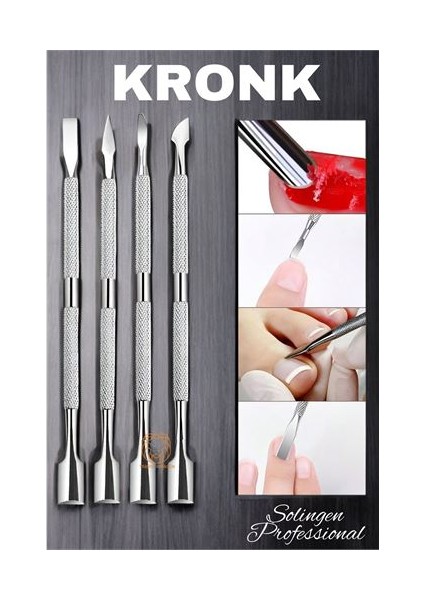 Hsnet Tırnak Et Itici Kronk Seti Tırnak Temizleyici Et Itici Solingen