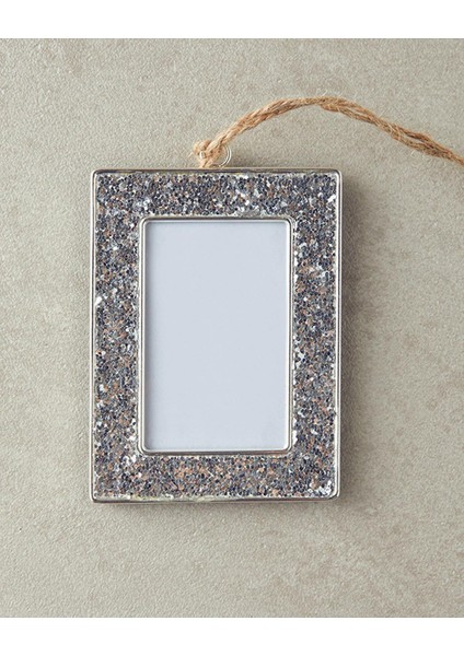 Glitter Çerçeveli Metal Yılbaşı Ağaç Süsü Silver (13.11.2025)
