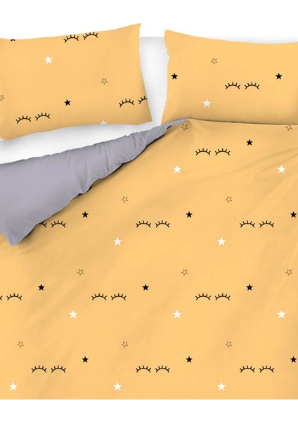 Nevresim Seti Çift Kişilik Baskılı Dide Sarı Mature fiyatları