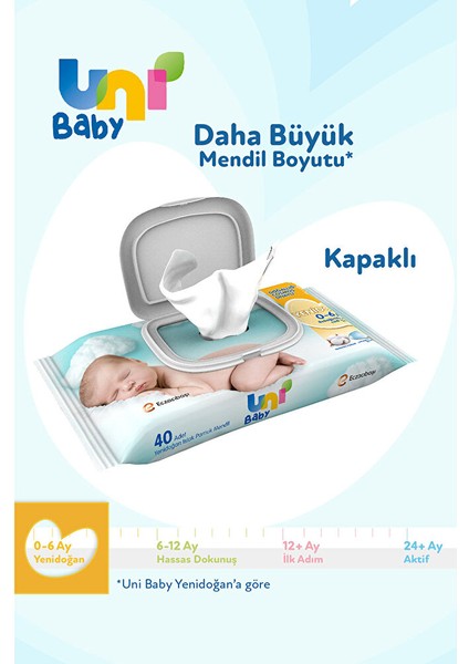 Yenidoğan Bebek Islak Mendil 0-6 Ay 18X40 Adet (4 Adet) modelleri