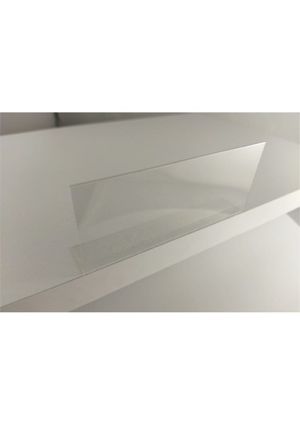 Pvc Yapışkanlı Açılı Raf Siperlik Etiketliği 4 cm x 10 cm - 50'li Paket - PLD-40100 fiyatları