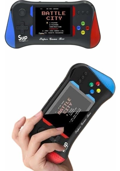 3.5 Inç 500 Klasik Retro Oyun Yüklü Kollu Oyun Konsolu