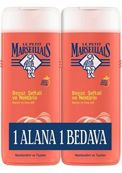 Duş Jeli Beyaz Şeftali ve Nektarin 400ML+400ML (4 Adet)