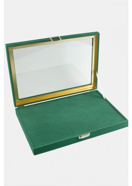 Cam Kapaklı Anfora Kumaş Batırmalı Yüzük Standı 24*34 cm fiyatları