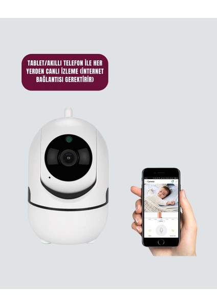 1080P Wifi Akıllı Güvenlik Kamerası – Pan & Tilt, Hareket Takip ve Iki Yönlü Ses fırsatları