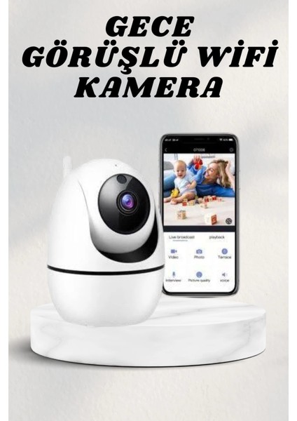 Wifi Kamerası Kablosuz Wifi Güvenlik Kamerası