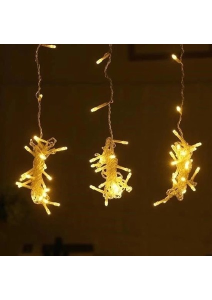 8 Fonksiyonlu 200 LED 10 Saçak Şerit LED 2x2 Perde Ip LED (Gün Işığı) fırsatları