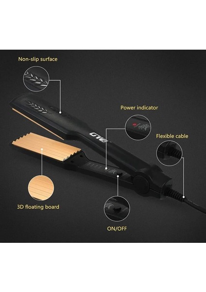 GW-7657 Elektrikli Zikzak Isıtma Ayarı Dalgalı Saç Modelleyici Saç Şekillendirici Aracı indirimleri
