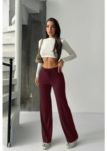 Fit Comfort Bej Salaş Pantolon Bordo A6011 modelleri