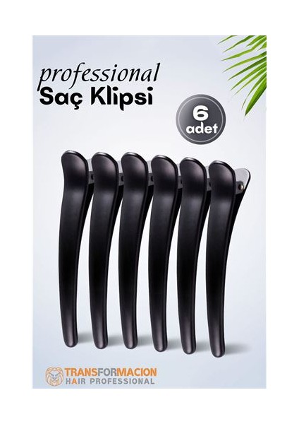 Hsnet Kuaför Saç Klipsi - Profesyonel Toka 6 Lı Set