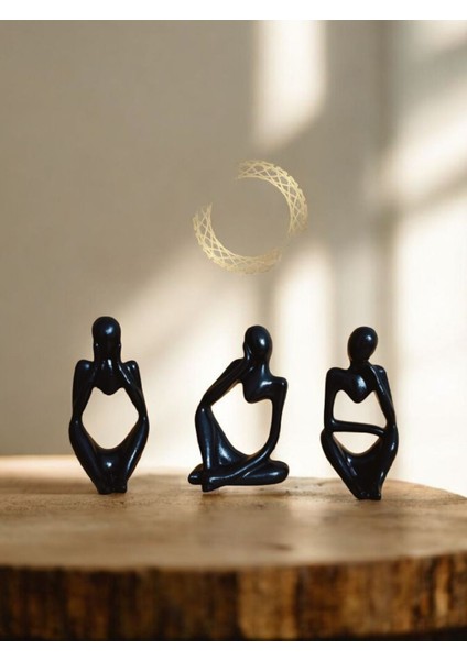 Abstract Trio Black Set