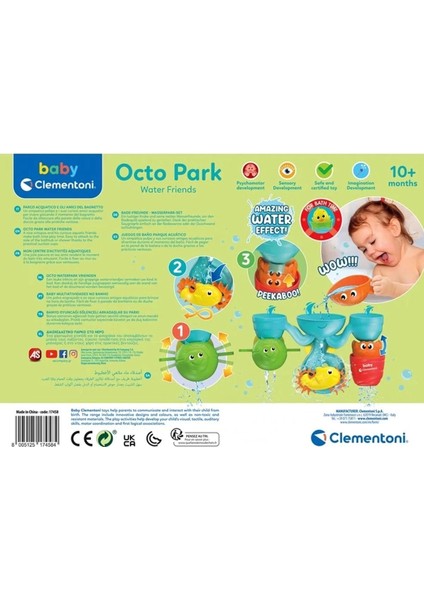 17658 Eğlenceli Arkadaşlar Su Parkı Banyo Oyuncağı, Baby Clementoni, +6 Ay fırsatları