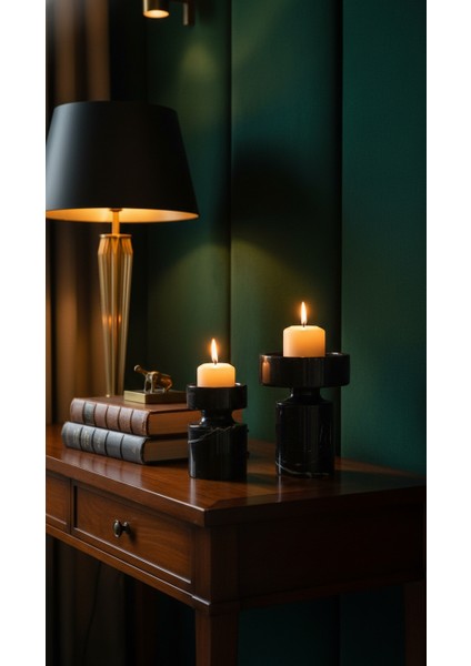 El Yapımı Mermer Mumluk