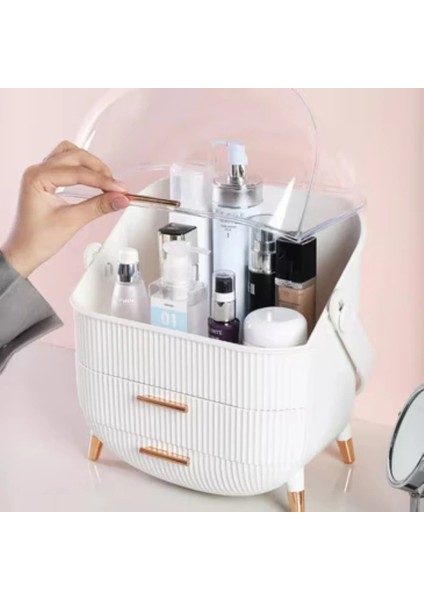 Çekmeceli Kozmetik Organizer Beyaz fiyatları