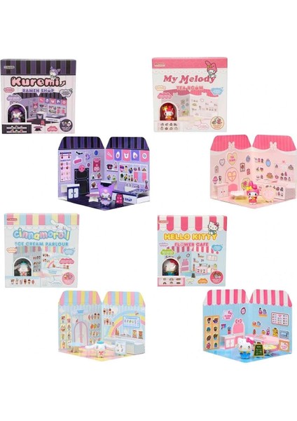 30001 Sun-Cms-Oyun Set Stıcker House Food Courts Kuromı Cınnamorolı H Kıtty My