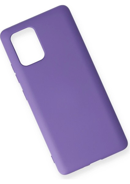 Samsung Galaxy A91 / S10 Lite Kılıf Nano Içi Kadife Silikon - Mor modelleri